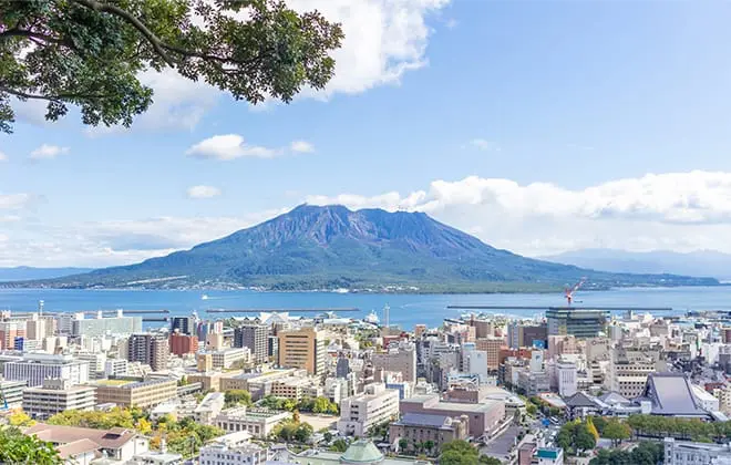 鹿児島県の中心地、鹿児島市。