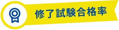 修了試験合格率